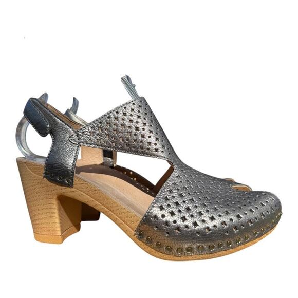 Dansko Shoes - Dansko Teagan Sandal Heel NWOT Gunmetal Women size 38 US 7.5-8